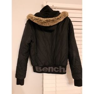 BENCH fleece-lined puffer jacket + detachable hood